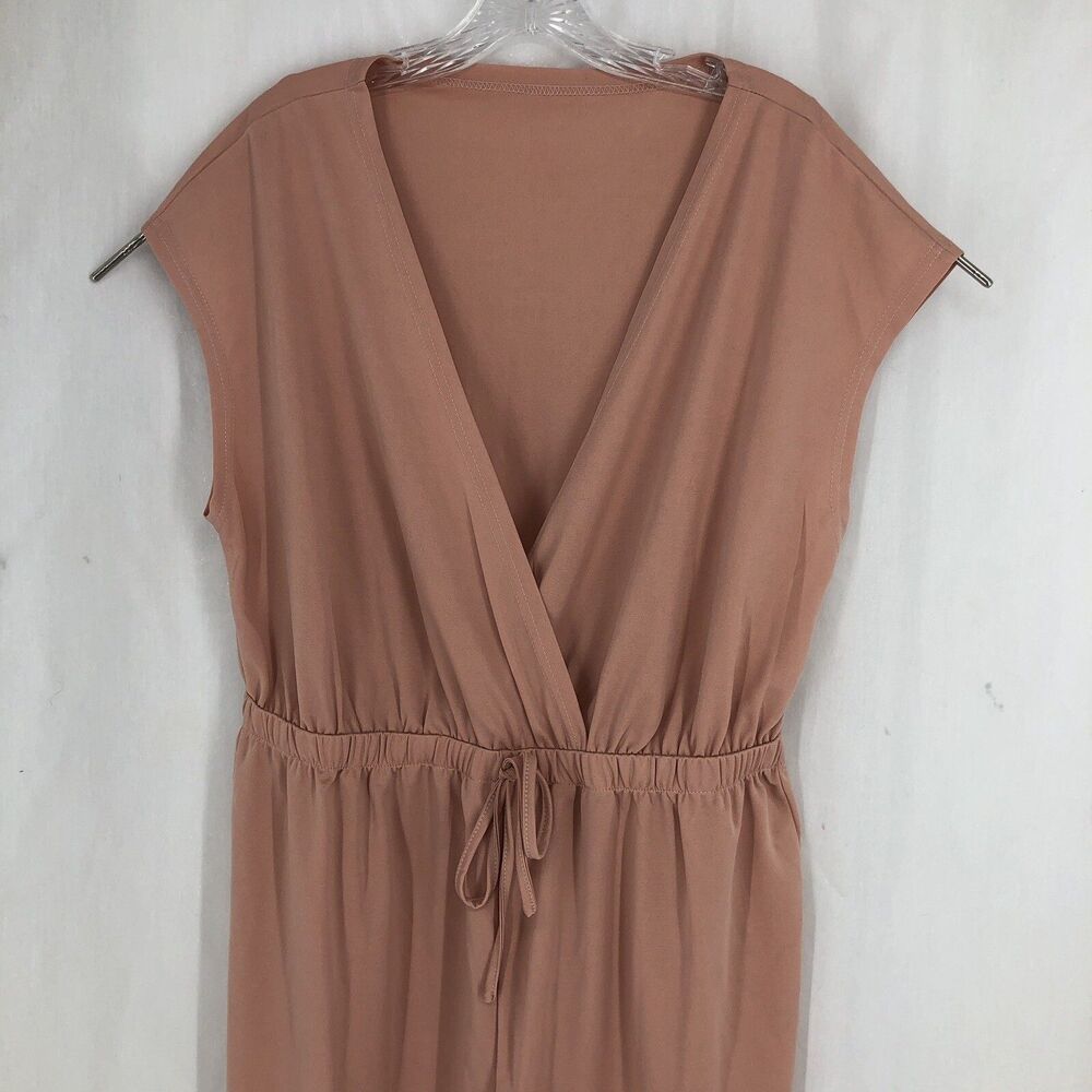 Shein Curve Drawstring Elastic Waist Jumpsuit 1XL Plus
